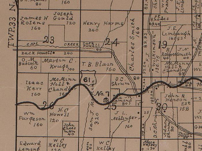 1906 Township 33N Range 8E Map