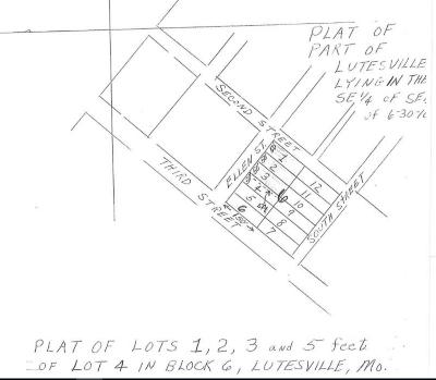 1837 Lutes House Location