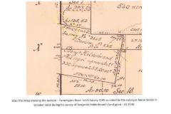 1861 Plat Map with Jackson to Farmington Road
