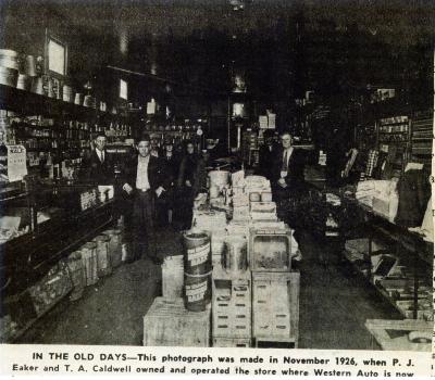 Eaker & Caldwell Store - November 1926
