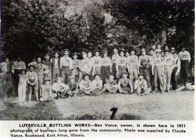 Lutesville Bottling Works - 1911
