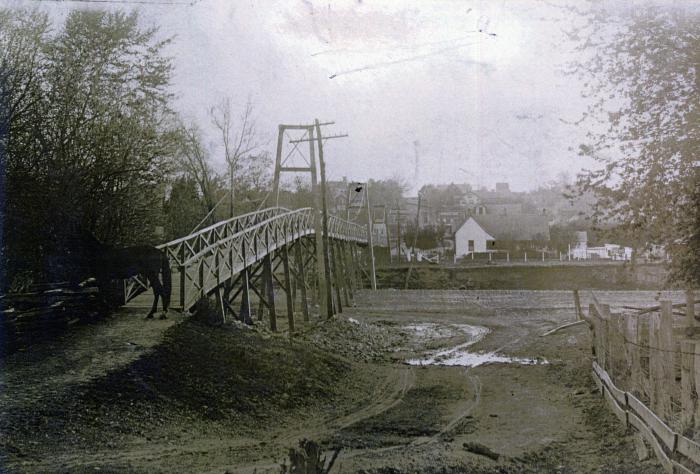 Swinging Footbridge - Crooked Creek