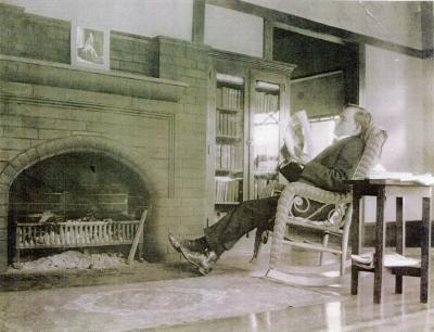 Inside of Dr. Witmer house, probably young Witmer