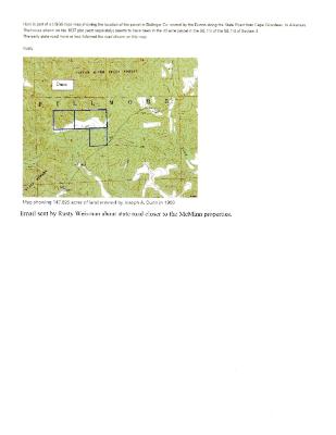 Email with 1900 Dunn Survey of McMinn Plat