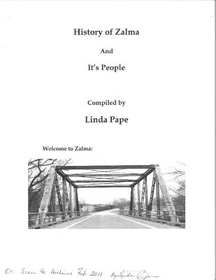 Cover - History of Zalma & It's People